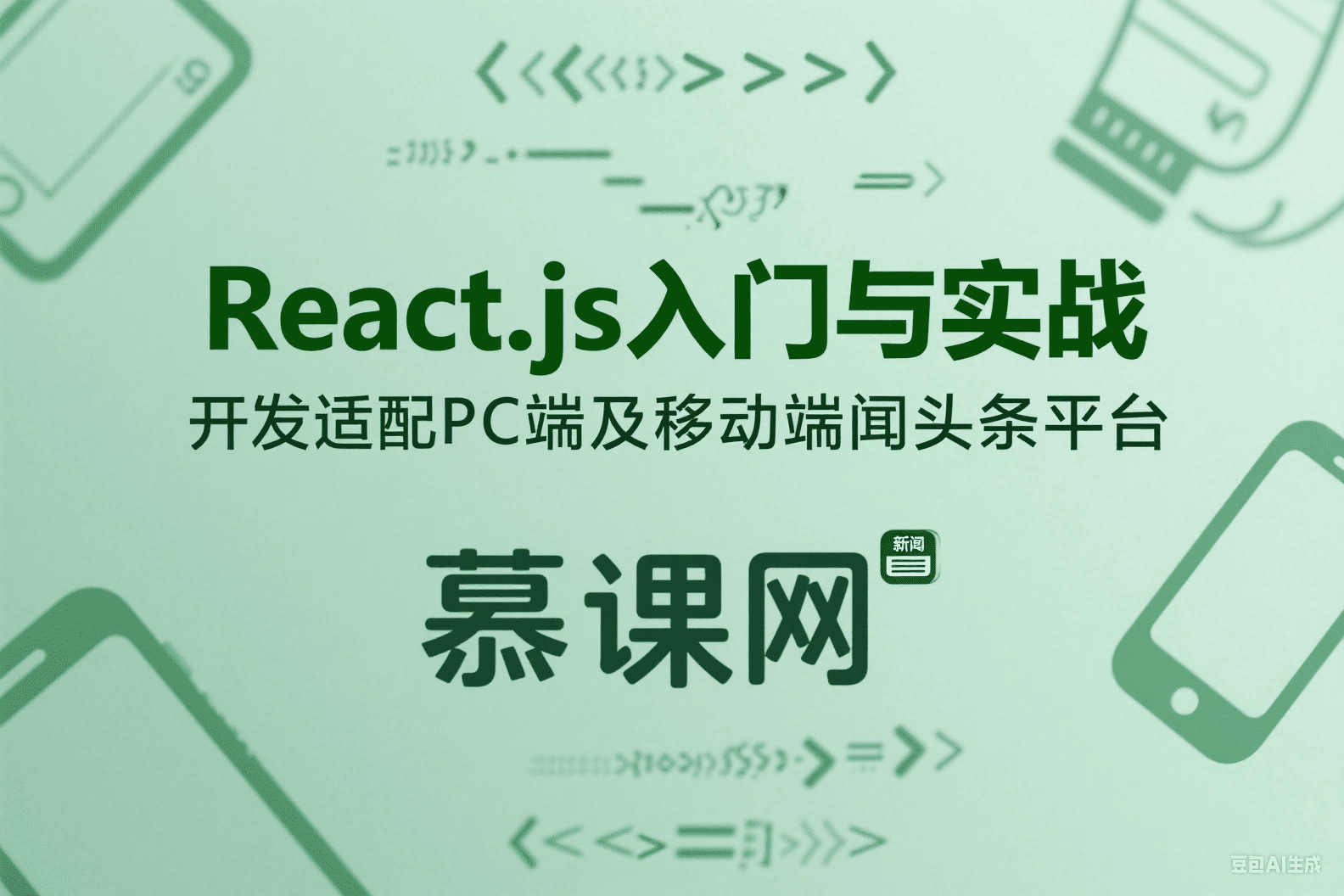 React.js入门与实战 开发适配PC端及移动端新闻头条平台