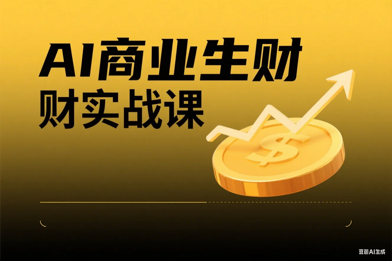 AI商业生财实战课