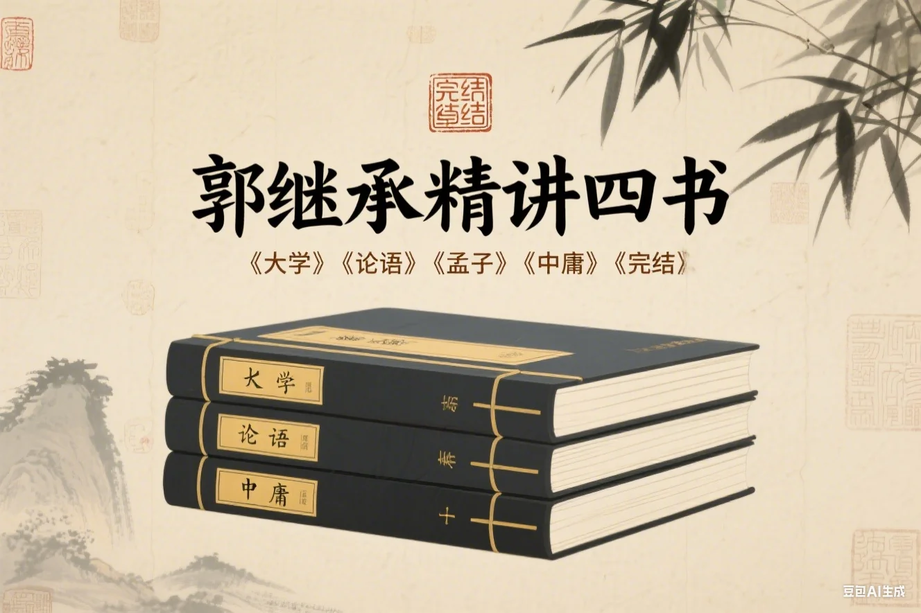 郭继承精讲四书丨《大学》《论语》《孟子》《中庸》（完结）