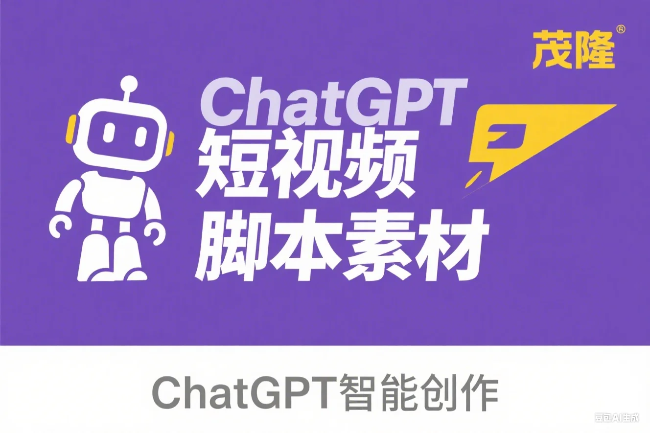 茂隆 ChatGPT创作短视频拍摄脚本素材