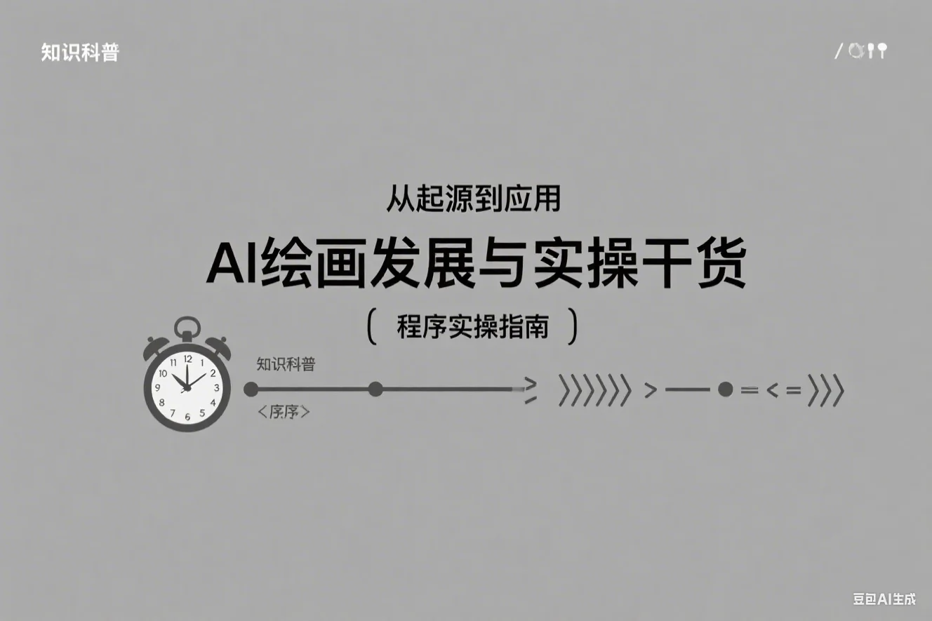 AI绘画的发展以及AI绘画程序实操干货！