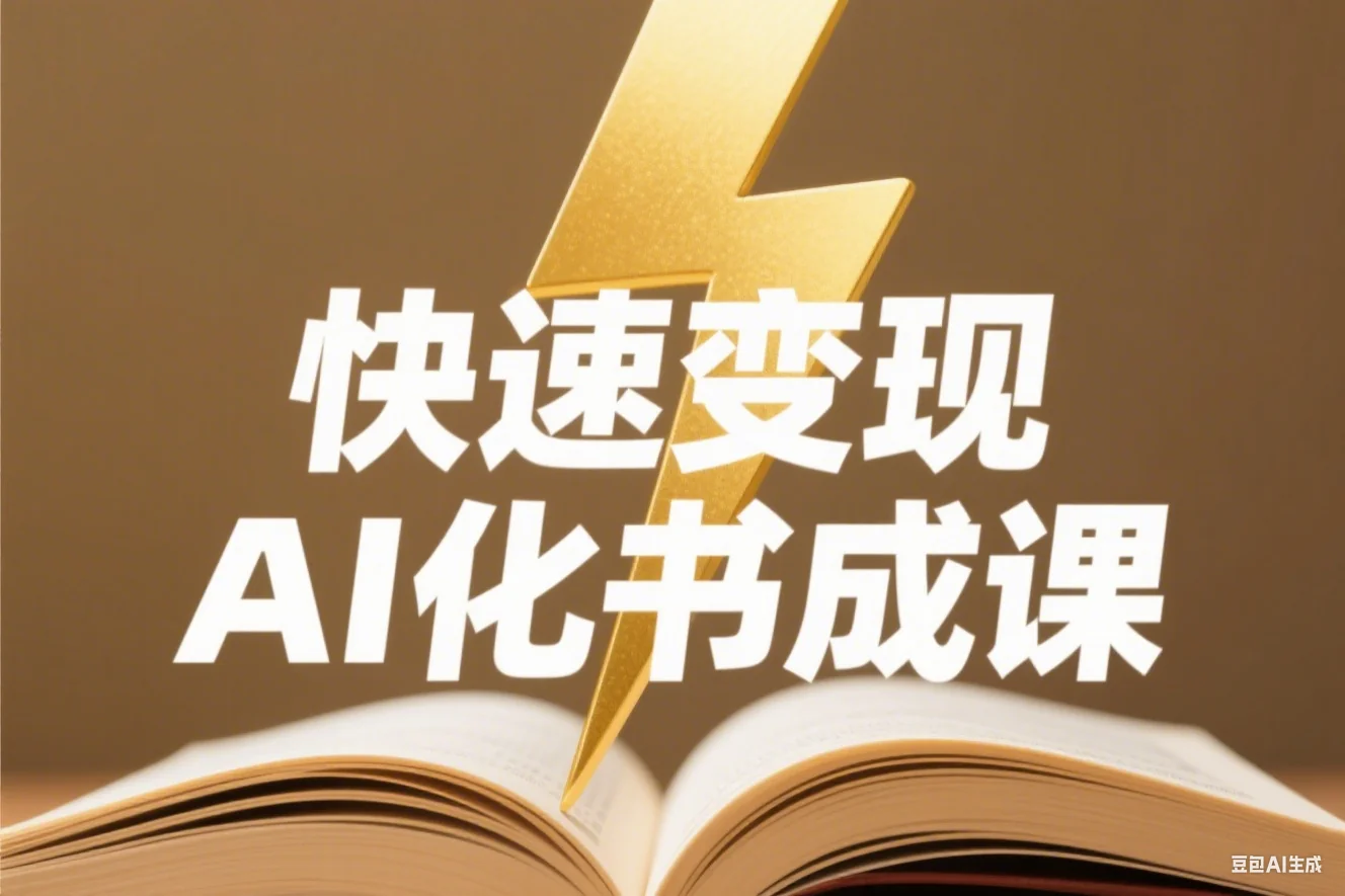 快速变现：AI时代闪电般化书成课