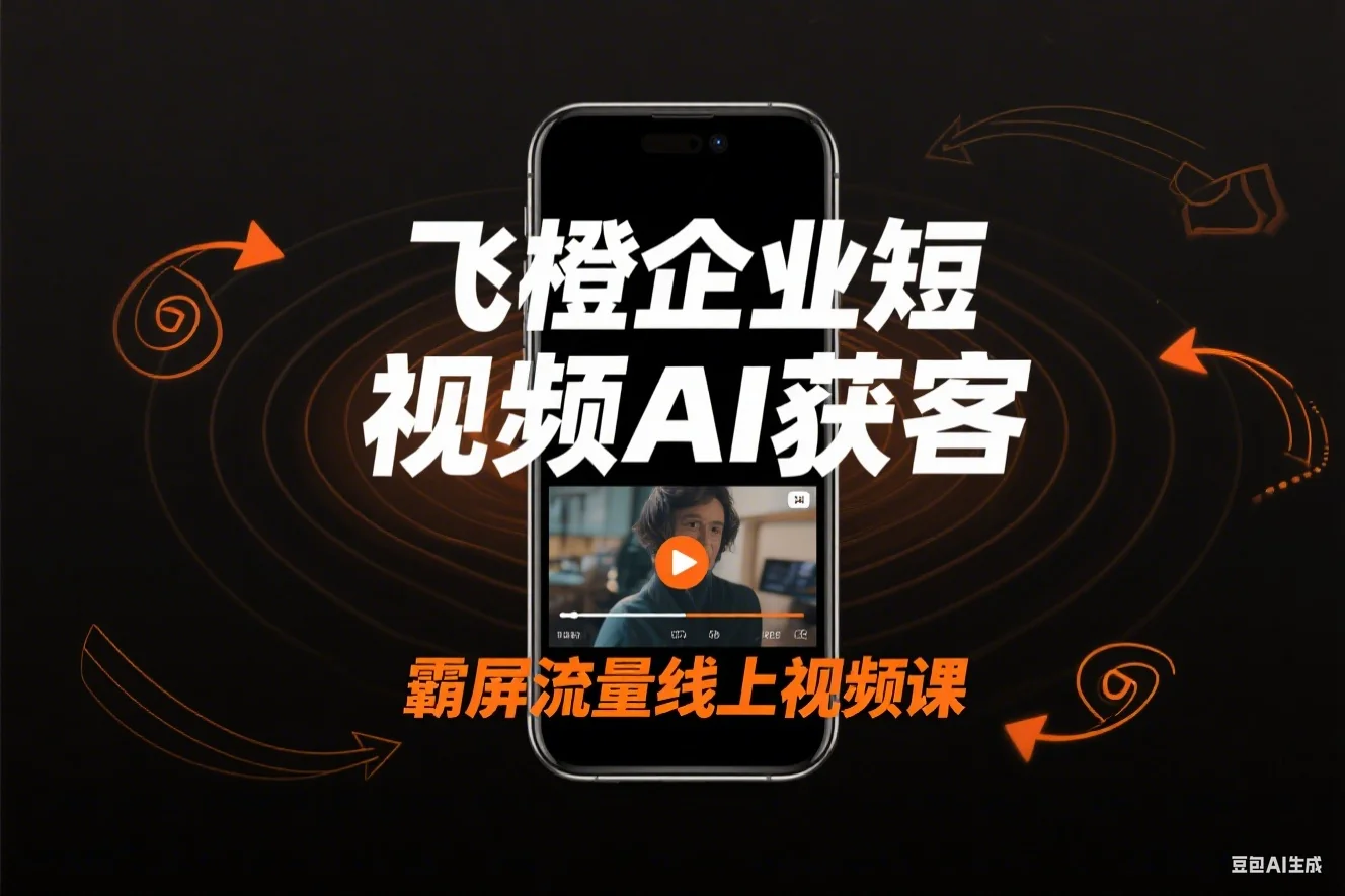 飞橙企业短视频AI获客霸屏流量线上视频课