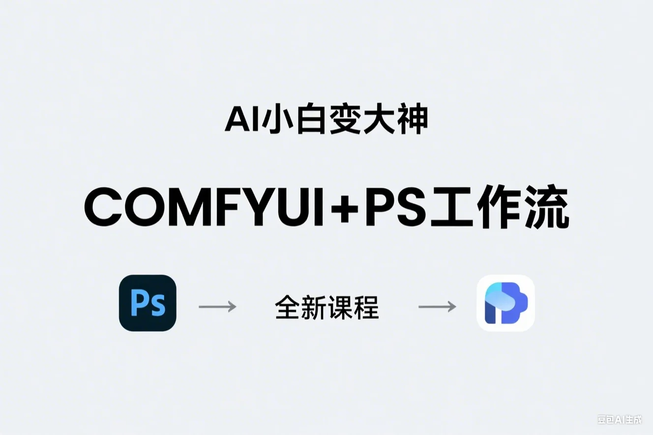 AI小白变大神COMFYUI+PS全新工作流课程