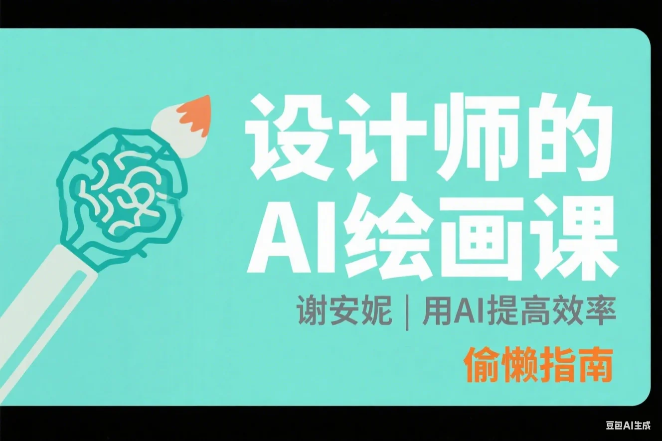 设计师用AI偷懒 设计师的AI绘画课用AI提高效率谢安妮