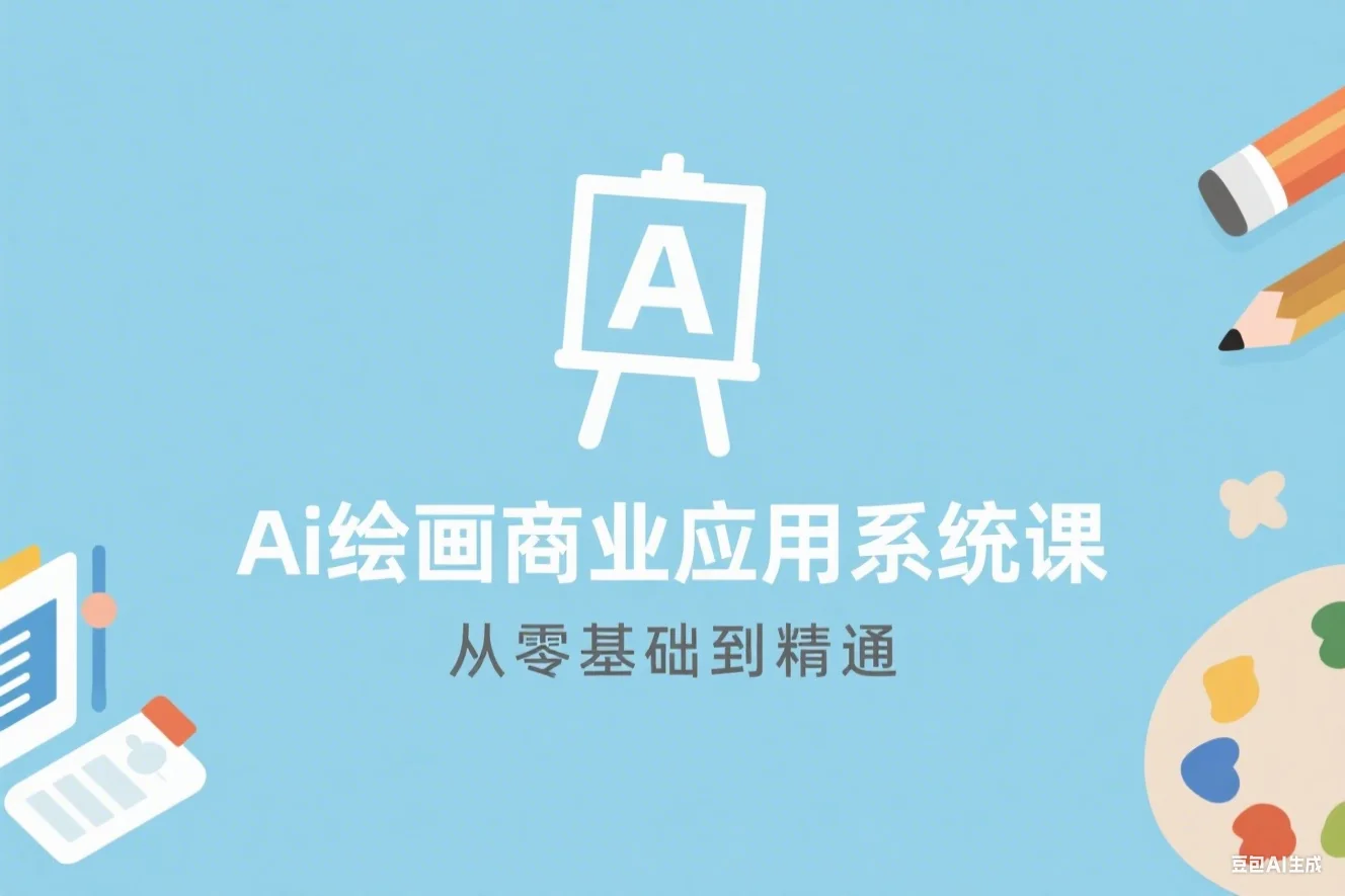 Ai绘画商业应用 从零基础到精通系统教学课程