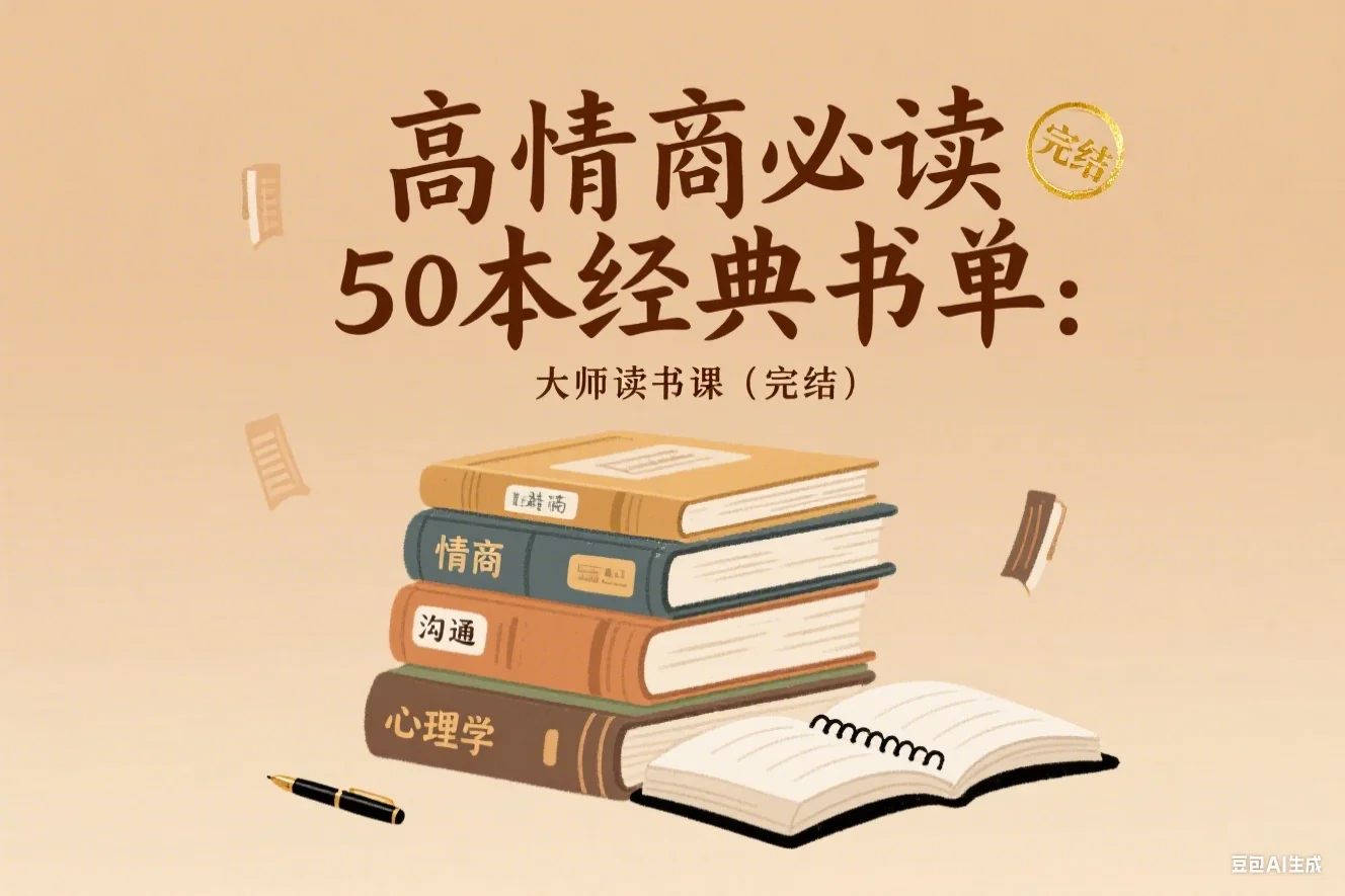 高情商必读50本经典书单：大师读书课（完结）