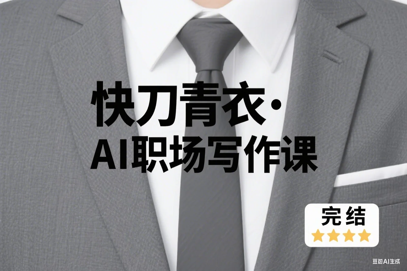 快刀青衣·给职场人的AI写作课（完结）(评分：3)