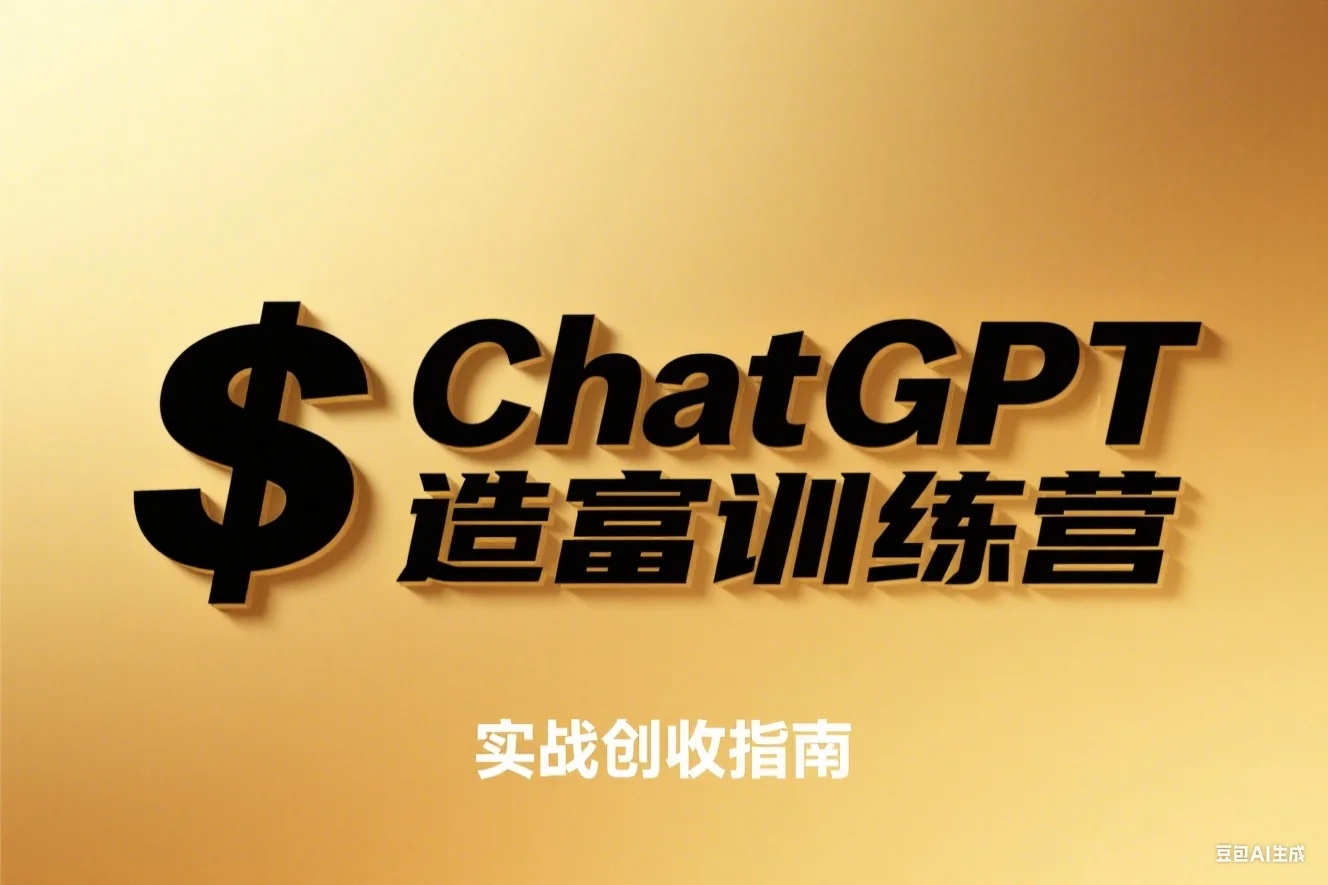 ChatGPT 造富训练营