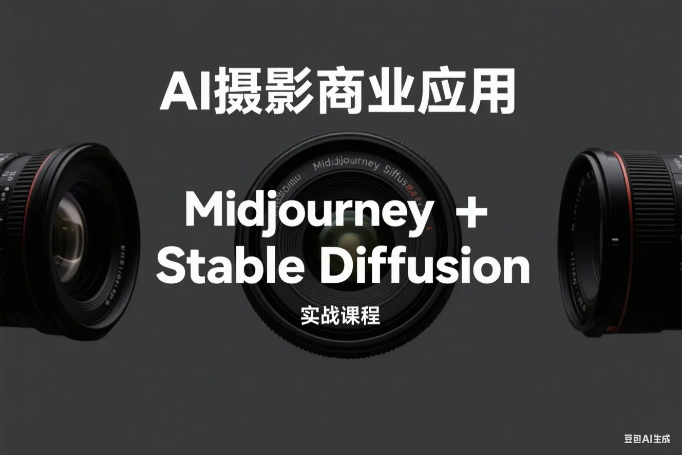 AI摄影(Midjourney+Stablediffusion)人工智能商业应用摄影课程